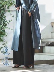 ブラック残りわずか予約受付中！【接触冷感・吸水速乾】クールサテンパンツ/セットアップ対応