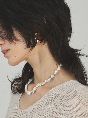 【大人の天然石】サザレスライドネックレス