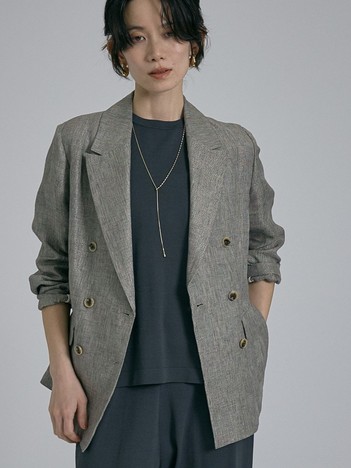 【セットアップ対応】ラメリネンジャケット