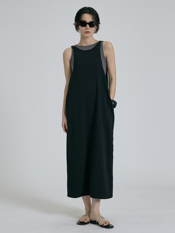 【接触冷感・吸水速乾・UVカット・防シワ】3WAYジョーゼットアメスリワンピ【予約】