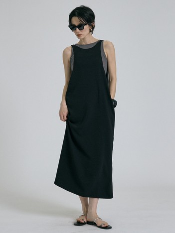 【接触冷感・吸水速乾・UVカット・防シワ】3WAYジョーゼットアメスリワンピ【予約】