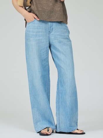 qualite - 【Healthy denim】Breezy PinkpeperM- easy ストレートデニム