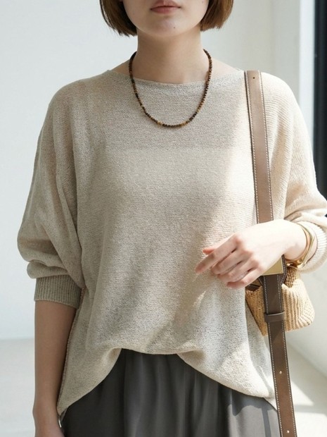 【大人気アイテムが進化して新登場！】camifine ニットプルオーバー