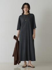 TOTEME】STRIPED KIMONO-SLEEVE SHIRTDRESS／ストライプシャツドレス