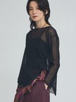 【日本製・アシンメトリー】ハーフミラノ シアーニット