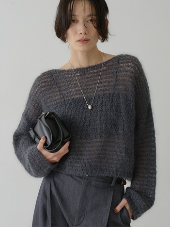 シアーモヘアプルオーバー