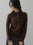 【アンサンブル可能】フェザートリミングニットプルオーバー