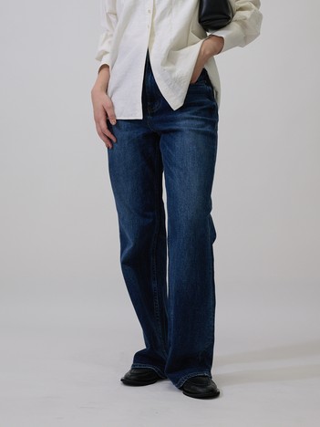【Healthy DENIM/ヘルシーデニム】Aqua / アクア ルーズフレアデニムパンツ