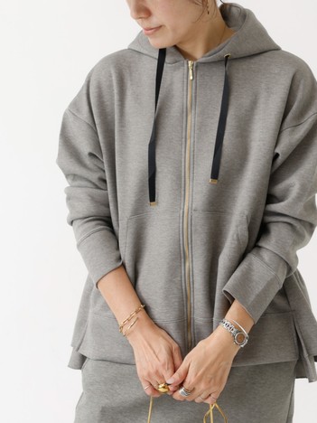 【セットアップ対応】ダブルエアーフリルジップパーカー