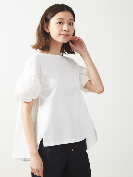 ボリューム半袖プルオーバーTシャツ