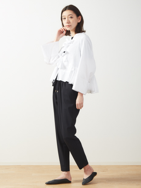 リボンシャツ シロ(LOVE SHIRT)