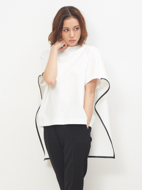 ポンチプルオーバー バックケープTシャツ