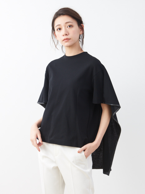 ポンチプルオーバー バックケープTシャツ