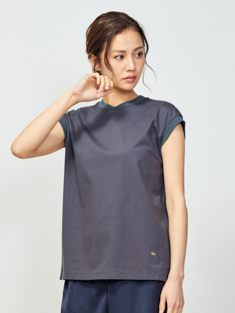 天竺ノースリーブTシャツ