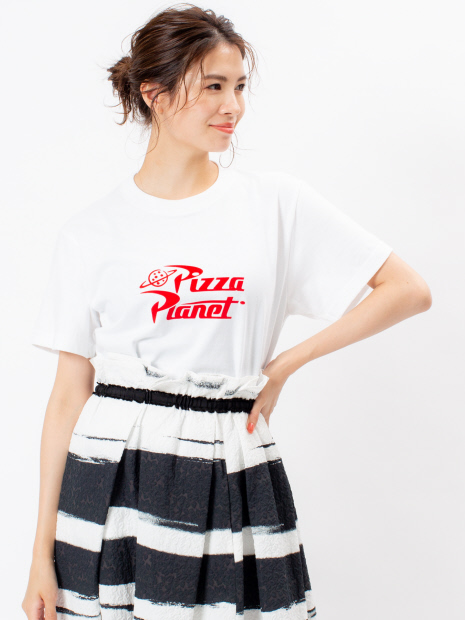 PIZZA PLANET ロゴTシャツ WHITE