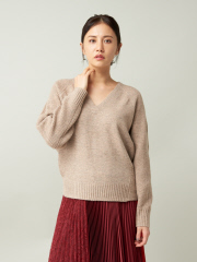 DESIGNWORKS (Ladie's) - 【Beige froid 】(店舗限定)Vネックプルオーバーニット