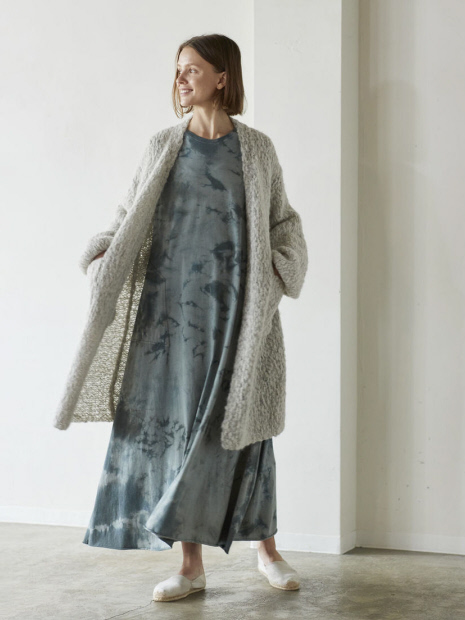 WALANCE Tie dye jersey maxi dress