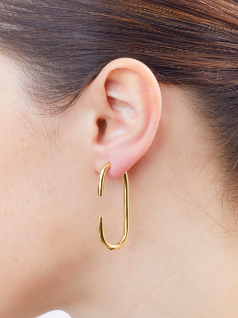 MARIA BLACK　Oval Pierced Earring　イエローゴールド