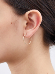 MARIA BLACK　Liv Hoop Pierced Earring20　イエローゴールド