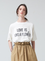 REMI RELIEF ロゴTシャツ LOVE IS LIKE A FLOWER