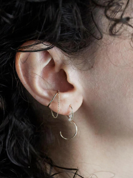 Lamie/ラミエ 】S ピアス Akoya (S)右耳｜OUTLET / アウトレット