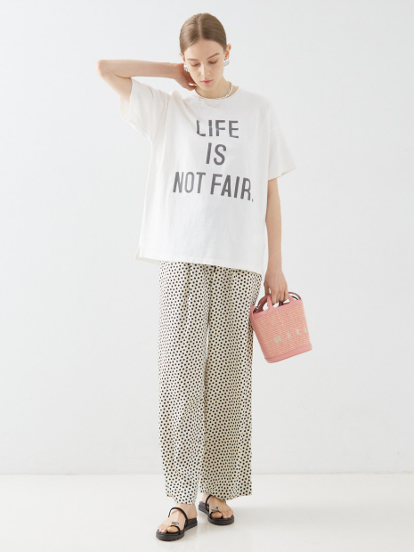 REMI RELIEF ロゴTシャツ LIFE IS NOT FAIR