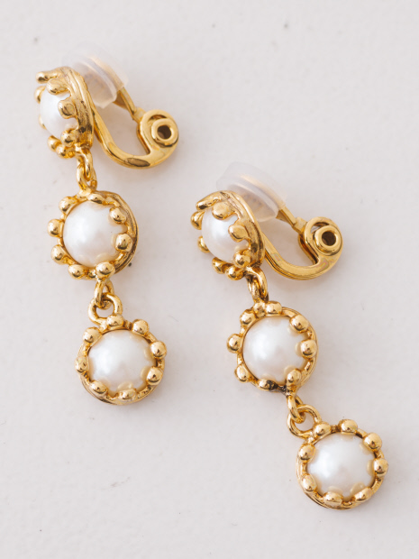 ADER. bijoux CUTSTEEL flower cabochon earring