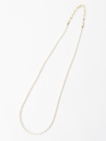 ADER. bijoux Gem stone pearl long 3way necklace
