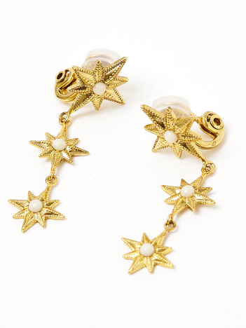 ADER. bijoux  STAR motif triple earring