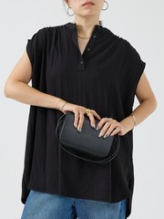 セットアップ対応】レーヨンフレンチスリーブブラウス｜OUTLET