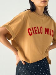 フロッキープリントTシャツ