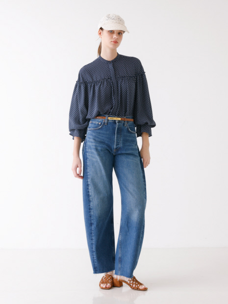 AGOLDE LUNA PIECED JEAN split