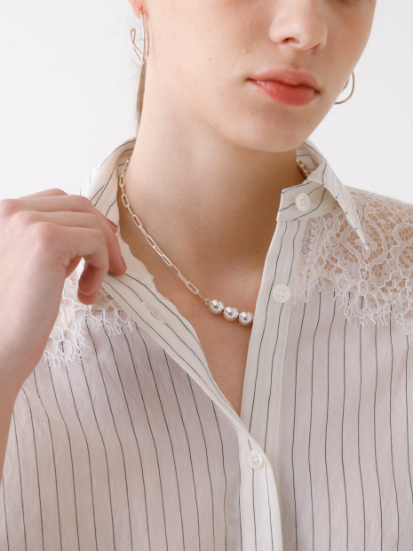 quip queint bowlling asymmetry necklace