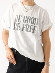 【REMI ELIEF/レミレリーフ】【別注】 ロゴTシャツ BE GOOD BE FREE