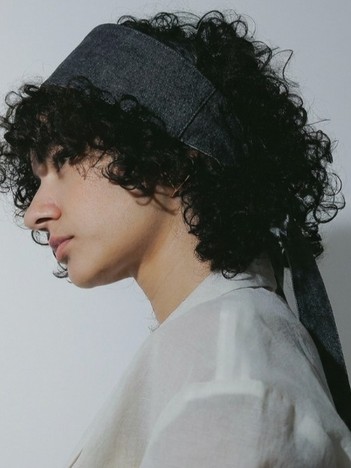 【Tu es mon Tresor/トゥ エ モン トレゾア】 Denim Hairband　デニムヘアバンド