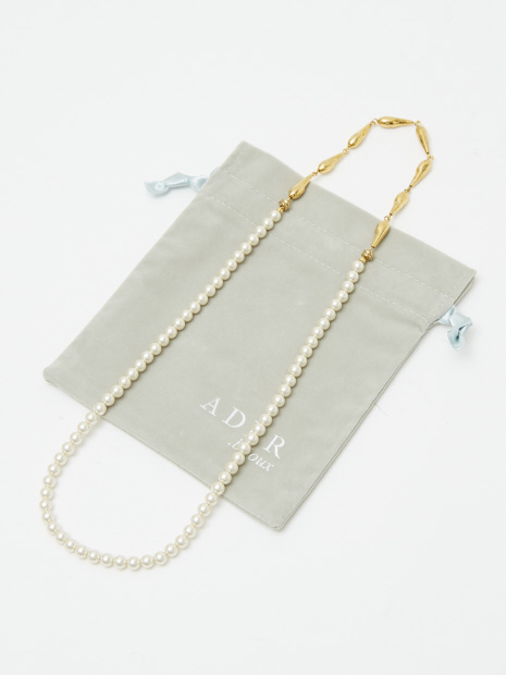 ADER. bijoux GOUTTE 3way pearl necklace