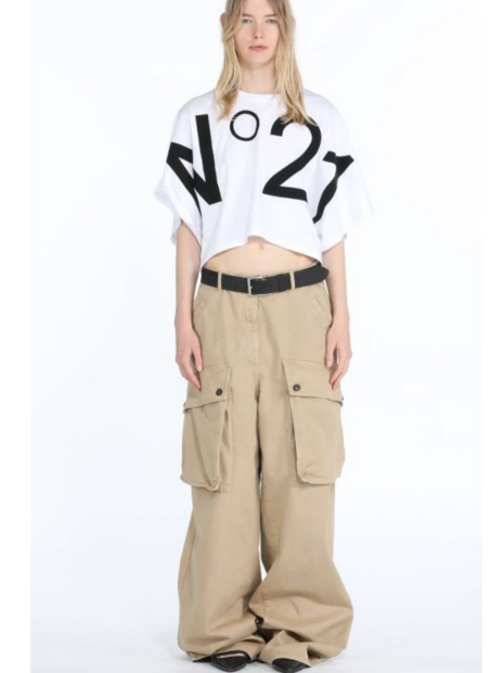 【 N゜21/ヌメロヴェントゥーノ】 BIGロゴショートTシャツ