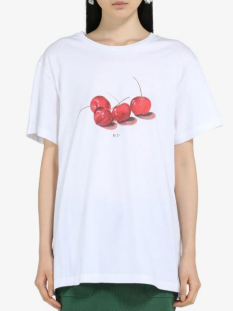 【 N゜21/ヌメロヴェントゥーノ】チェリーTシャツ