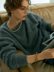 フォックスカシミヤガンジーネックプルオーバー｜DESIGNWORKS