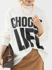 デザインワークス (レディース)
【KATHARINE HAMNETT /キャサリンハムネット 】ORGANIC SLOGAN PULLOVER ロゴスウェット【予約】