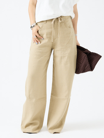 DESIGNWORKS (Ladie's) - 【CITIZENS OF HUMANITY/シチズンズ・オブ・ヒューマニティ】 BRYNNDRAWSTRINGTROUSER　リネンワイドパンツ