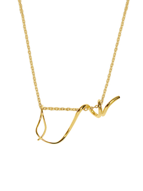 【BAR JEWELLERY/バージュエリー】MARISCHARM+ADJUSTABLECHAIN　ネックレス　ゴールド