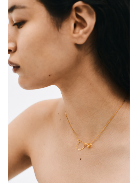 【BAR JEWELLERY/バージュエリー】MARISCHARM+ADJUSTABLECHAIN　ネックレス　ゴールド