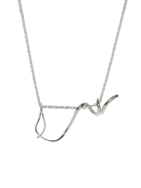 【BAR JEWELLERY/バージュエリー】MARISCHARM+ADJUSTABLECHAIN　ネックレス　シルバー