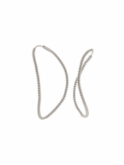 【BARJEWELLERY/バージュエリー】 TWISTED CONTOUR EARRINGS　ピアス　シルバー