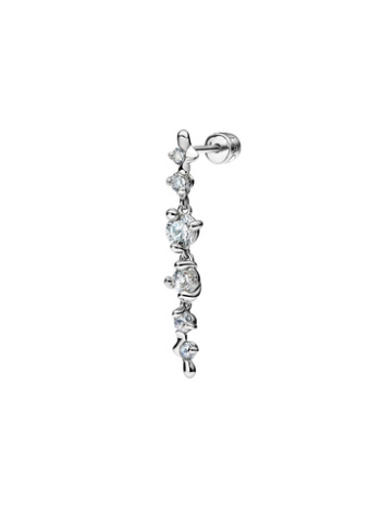 【MARIA BLACK/マリアブラック】 Arctic Pierced Earring Medium-Silver 片耳【予約】
