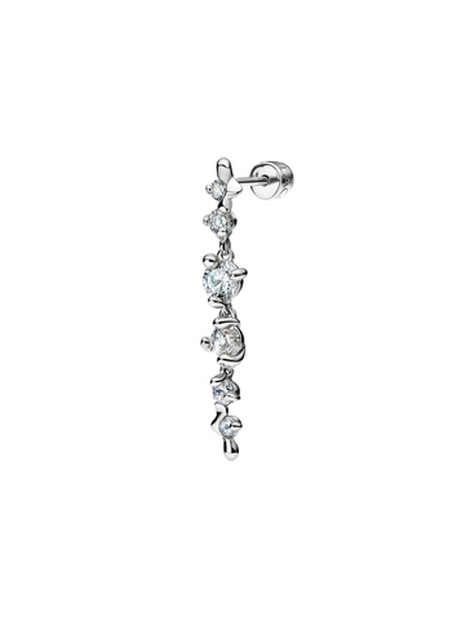 【MARIA BLACK/マリアブラック】 Arctic Pierced Earring Medium-Silver 片耳【予約】