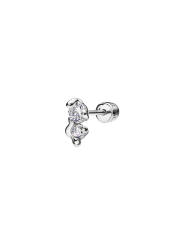 【MARIA BLACK/マリアブラック 】Arctic Stud Pierced Earring Small - Silver 片耳