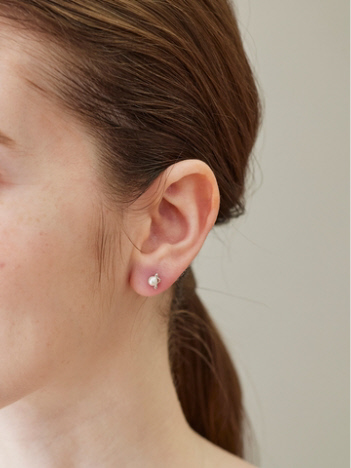 DESIGNWORKS (Ladie's) - 【MARIA BLACK/マリアブラック 】 Shibuya Ichi Stud Pierced Earring - Silver　ピアス　片耳【予約】