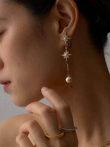 DESIGNWORKS (Ladie's) - 【ADER.bijoux/アデルビジュー】 pearl earring　イヤリング【予約】